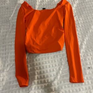 Orange Long Sleeve Women's Top